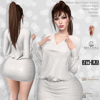 Second Life Marketplace - Weekend Sale: Iris Top & Skirt White